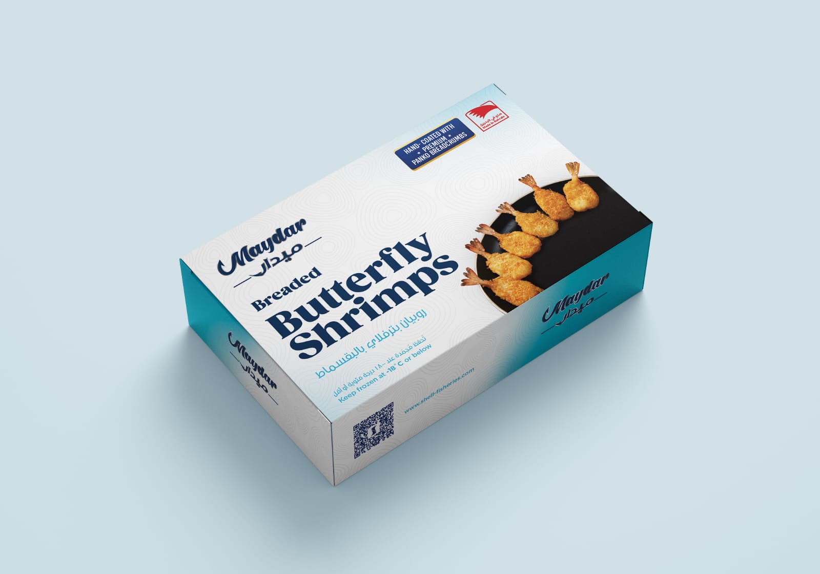 Breaded butterfly shrimps